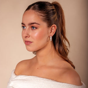 Creolen Strass Silber Creolen Strass Silber