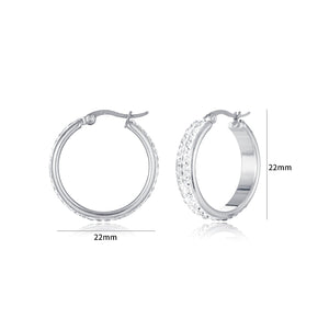 Creolen Strass Silber Creolen Strass Silber