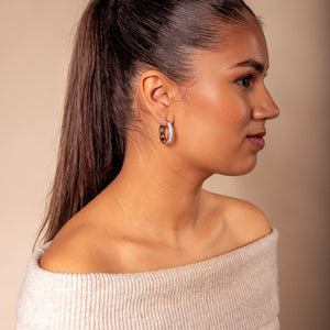 Creolen Strass Silber Creolen Strass Silber