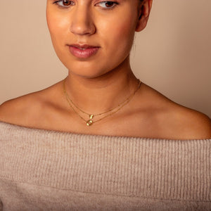 Doppelte Liebe Goldene Halsketten-Sets Doppelte Liebe Goldene Halsketten-Sets