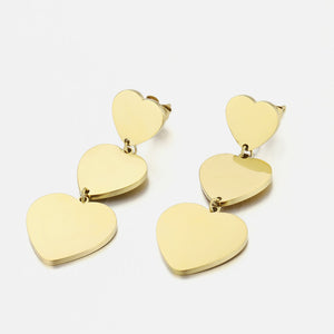 Drei hängende Herzen Gold Drei hängende Herzen Gold