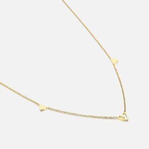 Drei Herzen Halskette Gold Drei Herzen Halskette Gold