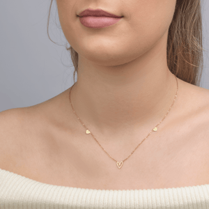 Drei Herzen Halskette Gold Drei Herzen Halskette Gold