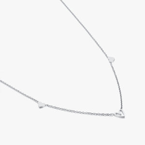 Drei Herzen Halskette Silber Drei Herzen Halskette Silber