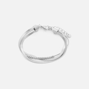 Dreilagiges Lux Armband Silber Dreilagiges Lux Armband Silber