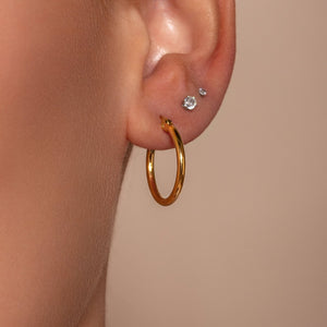 Basic Ohrringe 2cm Gold Basic Ohrringe 2cm Gold