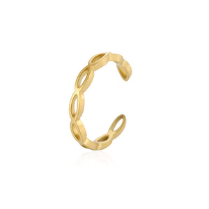 Ear Cuff offene Glieder Gold Ear Cuff offene Glieder Gold