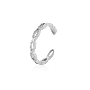 Ear Cuff offene Glieder Silber Ear Cuff offene Glieder Silber