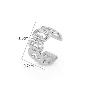 Ear Cuff Statement-Glieder Silber Ear Cuff Statement-Glieder Silber