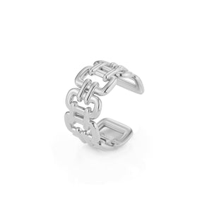 Ear Cuff Statement-Glieder Silber Ear Cuff Statement-Glieder Silber