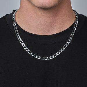 Figaro Kette 8 mm Silber Figaro Kette 8 mm Silber