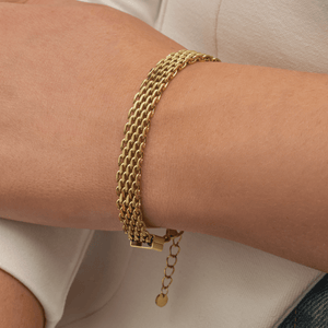 Fischgrätenarmband Gold Fischgrätenarmband Gold