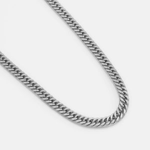 Flache Cuban-Kette 10 mm Silber Flache Cuban-Kette 10 mm Silber