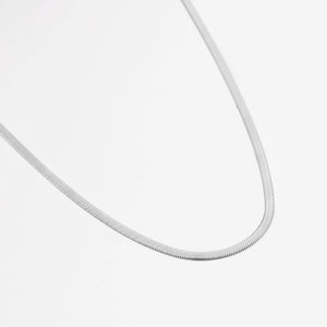 Flache Halskette 2mm Silber Flache Halskette 2mm Silber