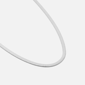 Flache Halskette 4mm Silber Flache Halskette 4mm Silber