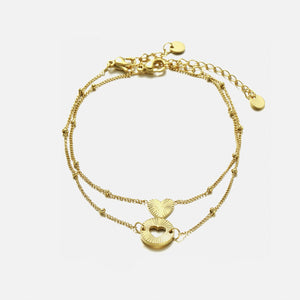Armband-Set Double Love Gold Armband-Set Double Love Gold