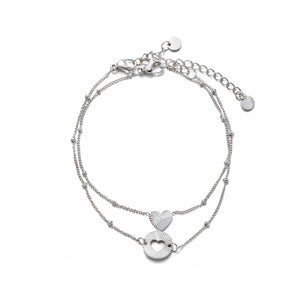 Armband-Set Double Love Silber Armband-Set Double Love Silber