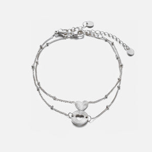 Armband-Set Double Love Silber Armband-Set Double Love Silber