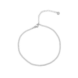 Fußkettchen Cuban 2mm Silber Fußkettchen Cuban 2mm Silber