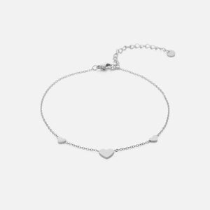 Fußkettchen drei Herzen Silber Fußkettchen drei Herzen Silber