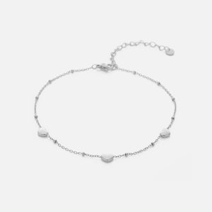 Fußkettchen drei volle Herzen Silber Fußkettchen drei volle Herzen Silber