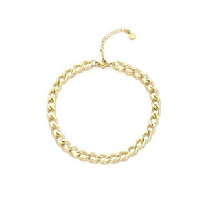 Fußkettchen Fancy Cuban Gold Fußkettchen Fancy Cuban Gold