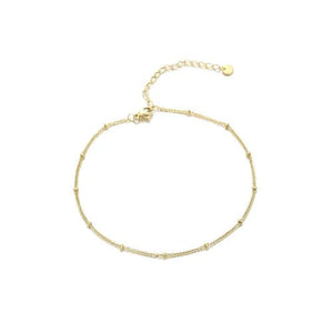 Fußkettchen Fancy Kugeln Gold Fußkettchen Fancy Kugeln Gold