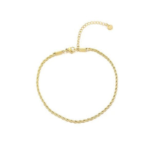 Fußkettchen gedreht 2mm Gold Fußkettchen gedreht 2mm Gold