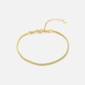 Fußkettchen gedreht 2mm Gold Fußkettchen gedreht 2mm Gold