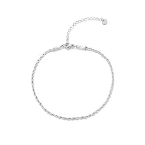 Fußkettchen gedreht 2mm Silber Fußkettchen gedreht 2mm Silber