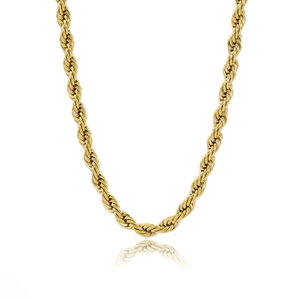 Gedrehte Halskette 4mm Gold Gedrehte Halskette 4mm Gold