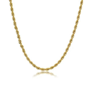 Gedrehte Halskette 6 mm Gold Gedrehte Halskette 6 mm Gold