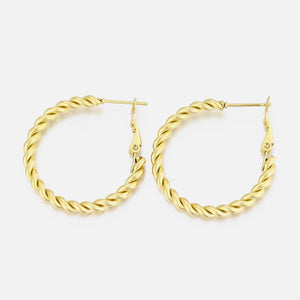 Gedrehte Ohrringe Gold Gedrehte Ohrringe Gold