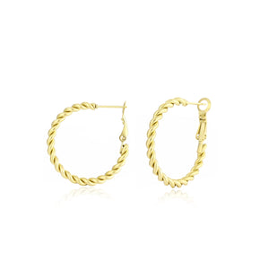 Gedrehte Ohrringe Gold Gedrehte Ohrringe Gold