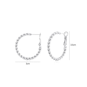 Gedrehte Ohrringe Silber Gedrehte Ohrringe Silber