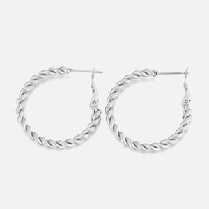 Gedrehte Ohrringe Silber Gedrehte Ohrringe Silber