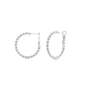 Gedrehte Ohrringe Silber Gedrehte Ohrringe Silber
