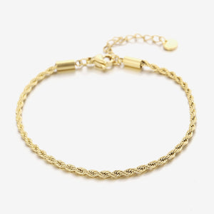 Gedrehtes Armband 2mm Gold Gedrehtes Armband 2mm Gold