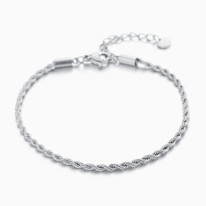 Gedrehtes Armband 2mm Silber Gedrehtes Armband 2mm Silber