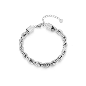 Gedrehtes Armband 6mm Silber Gedrehtes Armband 6mm Silber