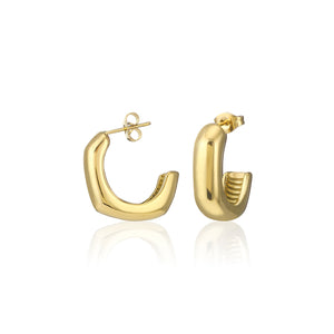 Gehoopte Ohrringe Gold Gehoopte Ohrringe Gold