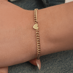 Gliederarmband Herz Gold Gliederarmband Herz Gold