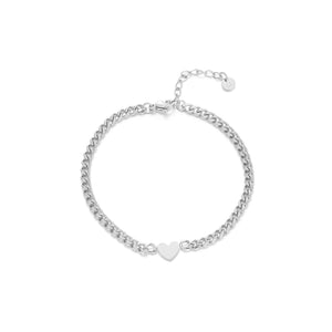 Gliederarmband Herz Silber Gliederarmband Herz Silber