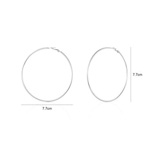 Große Creolen Ohrringe Silber Große Creolen Ohrringe Silber