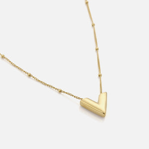 Halskette Anhänger V Gold Halskette Anhänger V Gold