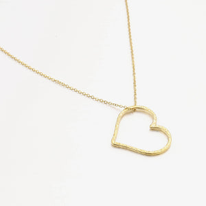 Halskette Großes Herz Gold Halskette Großes Herz Gold