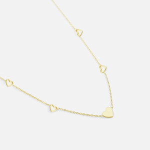 Halskette Herzen Gold Halskette Herzen Gold