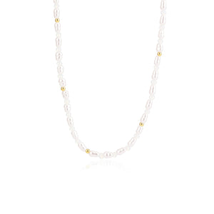 Halskette längliche Perle Halskette längliche Perle