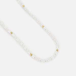 Halskette längliche Perle Halskette längliche Perle