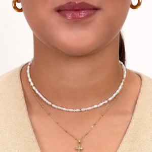 Halskette längliche Perle Halskette längliche Perle